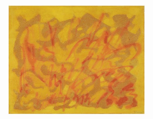 GIULIO TURCATO (Mantova, 1912 - Roma, 1995)  Cangiante giallo, rosa, 1991  - Asta ARTE MODERNA, CONTEMPORANEA E DIPINTI DEL XIX SECOLO - Associazione Nazionale - Case d'Asta italiane