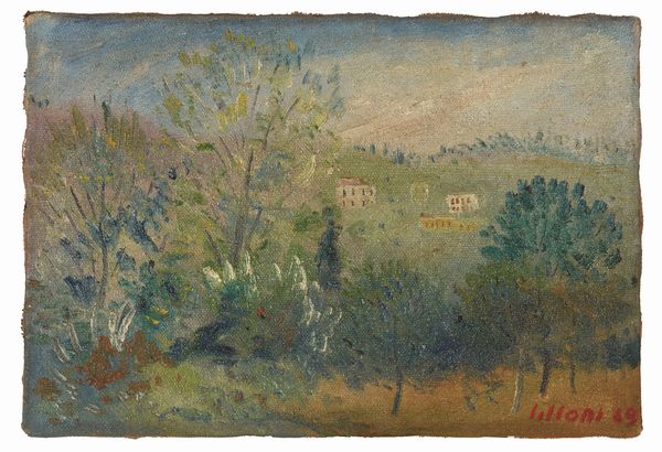 UMBERTO LILLONI (Milano, 1898 - 1980)  Paesaggio, 1949  - Asta ARTE MODERNA, CONTEMPORANEA E DIPINTI DEL XIX SECOLO - Associazione Nazionale - Case d'Asta italiane