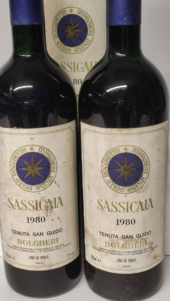Tenuta San Guido, Sassicaia 1980  - Asta Wine Forever - Associazione Nazionale - Case d'Asta italiane