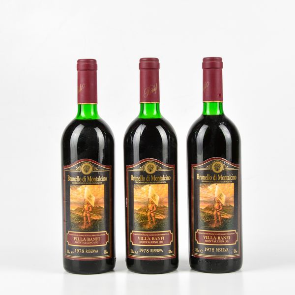 Villa Banfi, Brunello di Montalcino Riserva 1978  - Asta Wine Forever - Associazione Nazionale - Case d'Asta italiane