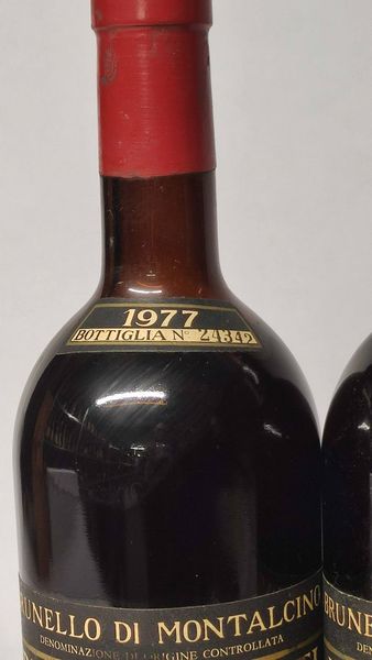 Biondi Santi, Brunello di Montalcino 1977  - Asta Wine Forever - Associazione Nazionale - Case d'Asta italiane