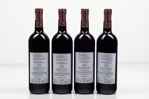 Giovanni Canonica, Barolo Paiagallo 2016  - Asta Wine Forever - Associazione Nazionale - Case d'Asta italiane