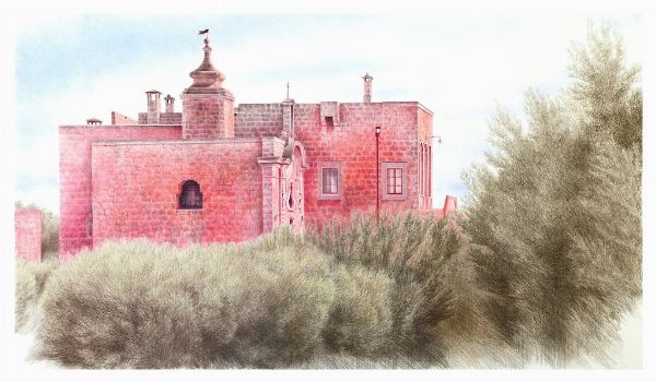 Paola Margherita : Masseria Spina, Monopoli  - Asta Residenze d'Artista - Associazione Nazionale - Case d'Asta italiane