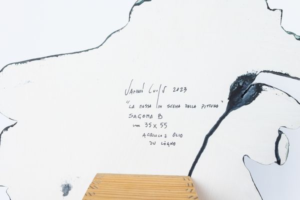 Vanni Cuoghi : Sagoma, B Gulliver (la messa in scena della Pittura)  - Asta Residenze d'Artista - Associazione Nazionale - Case d'Asta italiane