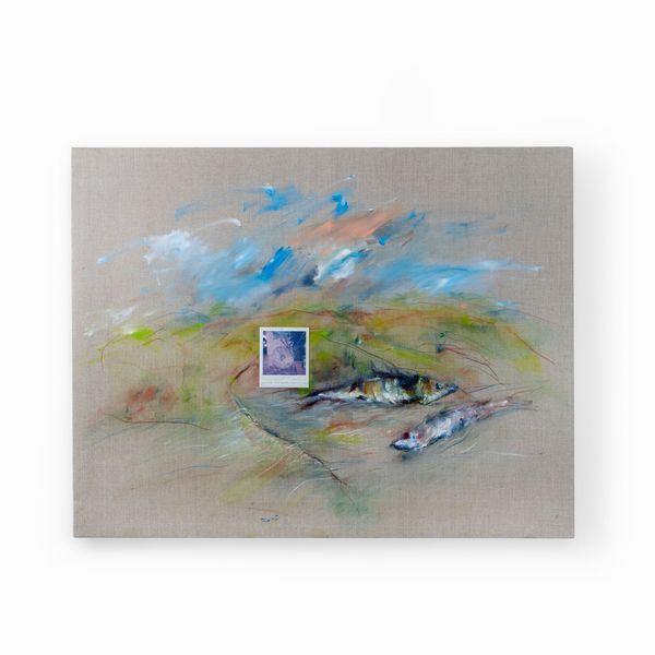 Andrej Mussa : A Rovezzano, grano pescaia essiccazione  - Asta Residenze d'Artista - Associazione Nazionale - Case d'Asta italiane