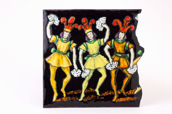 Giuseppe Maretto : Grande placca smaltata in metallo  - Asta Arti Decorative del XX secolo - Associazione Nazionale - Case d'Asta italiane