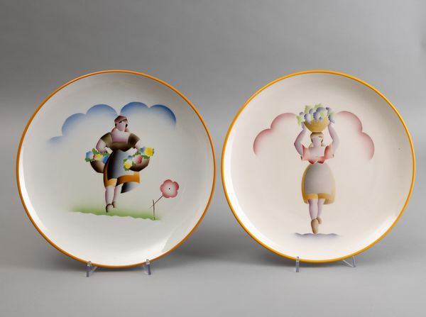 Angelo Simonetto : Galvani, Pordenone, 1934 ca Primavera, Estate, Autunno, Inverno  - Asta Arti Decorative del XX secolo - Associazione Nazionale - Case d'Asta italiane