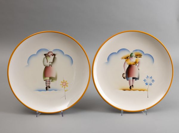 Angelo Simonetto : Galvani, Pordenone, 1934 ca Primavera, Estate, Autunno, Inverno  - Asta Arti Decorative del XX secolo - Associazione Nazionale - Case d'Asta italiane