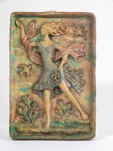 Bottega Gatti, Faenza, 1950 ca Le quattro stagioni  - Asta Arti Decorative del XX secolo - Associazione Nazionale - Case d'Asta italiane