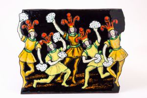 Giuseppe Maretto : Grande placca smaltata in metallo  - Asta Arti Decorative del XX secolo - Associazione Nazionale - Case d'Asta italiane