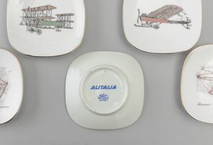 Richard Ginori per Alitalia, 1950 ca  - Asta Arti Decorative del XX secolo - Associazione Nazionale - Case d'Asta italiane