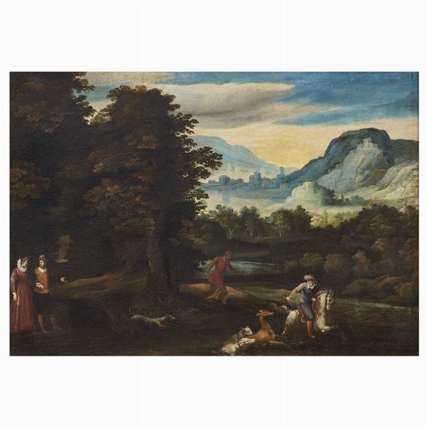 Artista fiammingo attivo in Veneto, sec. XVII  - Asta Dipinti antichi  - Associazione Nazionale - Case d'Asta italiane