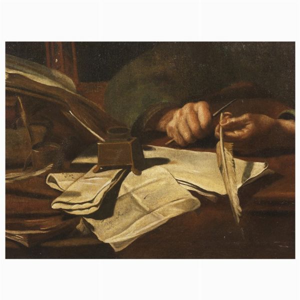 Artista caravaggesco, sec. XVII  - Asta Dipinti antichi  - Associazione Nazionale - Case d'Asta italiane