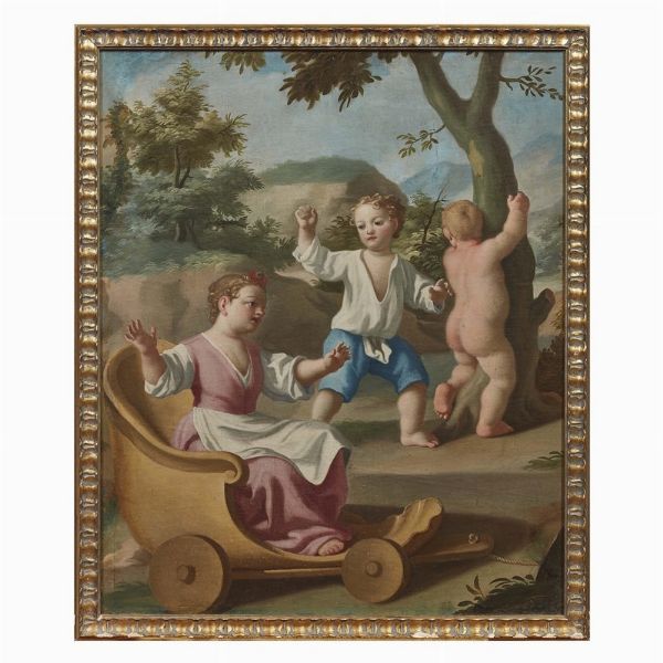 Scuola napoletana, sec. XVIII  - Asta Dipinti antichi  - Associazione Nazionale - Case d'Asta italiane