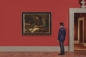 Artista caravaggesco, sec. XVII  - Asta Dipinti antichi  - Associazione Nazionale - Case d'Asta italiane