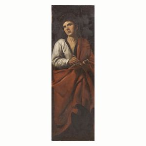 Artista caravaggesco, inizio sec. XVII  - Asta Dipinti antichi  - Associazione Nazionale - Case d'Asta italiane