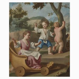 Scuola napoletana, sec. XVIII  - Asta Dipinti antichi  - Associazione Nazionale - Case d'Asta italiane