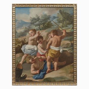 Scuola napoletana, sec. XVIII  - Asta Dipinti antichi  - Associazione Nazionale - Case d'Asta italiane
