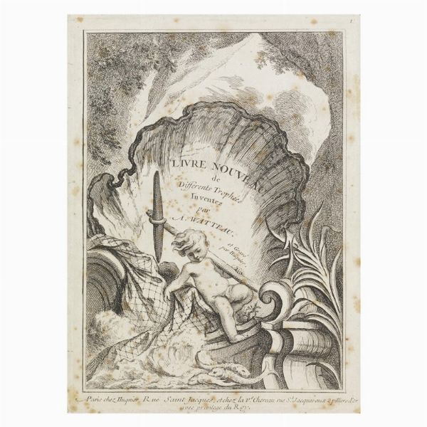 Gabriel Huquier da Jean-Antoine Watteau  - Asta STAMPE E DISEGNI DAL XV AL XIX SECOLO - Associazione Nazionale - Case d'Asta italiane