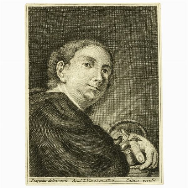 Giovanni Cattini da Giovanni Battista Piazzetta  - Asta STAMPE E DISEGNI DAL XV AL XIX SECOLO - Associazione Nazionale - Case d'Asta italiane