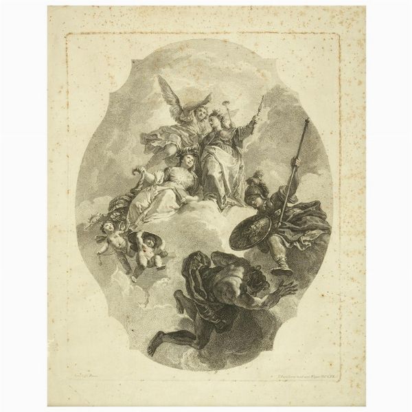Francesco Bartolozzi da Francesco Fontebasso  - Asta STAMPE E DISEGNI DAL XV AL XIX SECOLO - Associazione Nazionale - Case d'Asta italiane