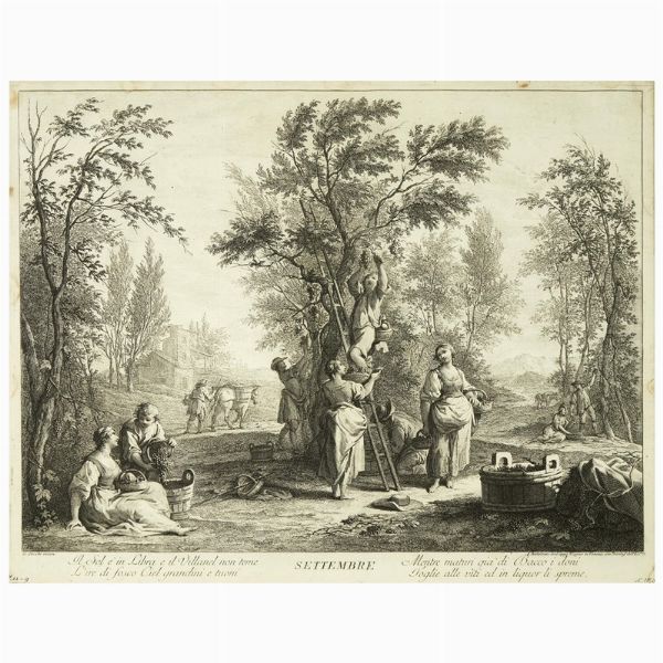 Francesco Bartolozzi da Giuseppe Zocchi  - Asta STAMPE E DISEGNI DAL XV AL XIX SECOLO - Associazione Nazionale - Case d'Asta italiane