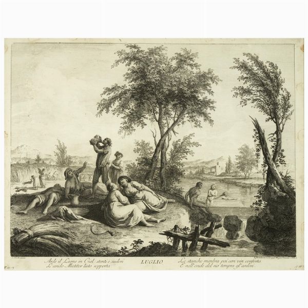 Francesco Bartolozzi da Giuseppe Zocchi  - Asta STAMPE E DISEGNI DAL XV AL XIX SECOLO - Associazione Nazionale - Case d'Asta italiane