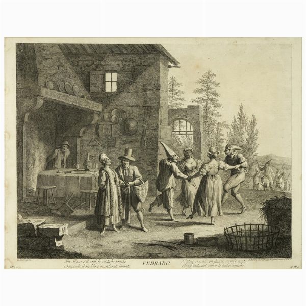 Francesco Bartolozzi da Giuseppe Zocchi  - Asta STAMPE E DISEGNI DAL XV AL XIX SECOLO - Associazione Nazionale - Case d'Asta italiane