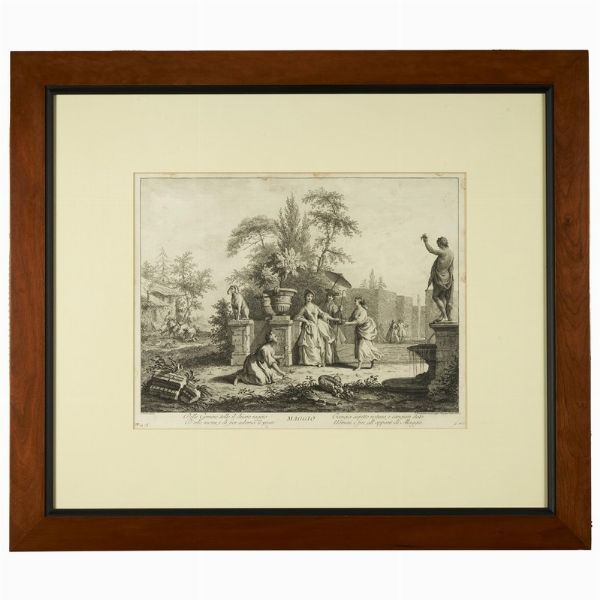 Francesco Bartolozzi da Giuseppe Zocchi  - Asta STAMPE E DISEGNI DAL XV AL XIX SECOLO - Associazione Nazionale - Case d'Asta italiane