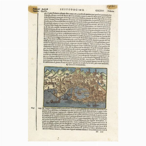 da Georg Braun e Frans Hogenberg  - Asta STAMPE E DISEGNI DAL XV AL XIX SECOLO - Associazione Nazionale - Case d'Asta italiane