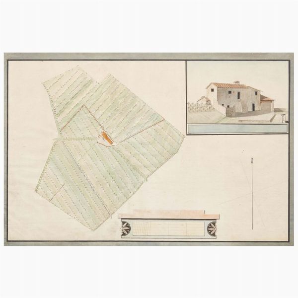 CABREO, TOSCANA PRIMA MET SEC. XIX  - Asta STAMPE E DISEGNI DAL XV AL XIX SECOLO - Associazione Nazionale - Case d'Asta italiane