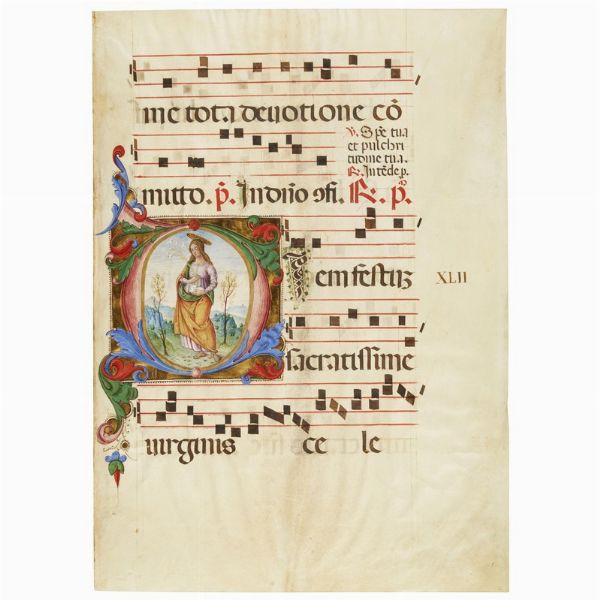 Scuola toscana, sec. XV  - Asta STAMPE E DISEGNI DAL XV AL XIX SECOLO - Associazione Nazionale - Case d'Asta italiane