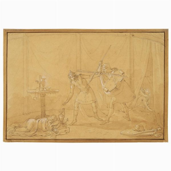 Artista neoclassico, sec. XIX  - Asta STAMPE E DISEGNI DAL XV AL XIX SECOLO - Associazione Nazionale - Case d'Asta italiane