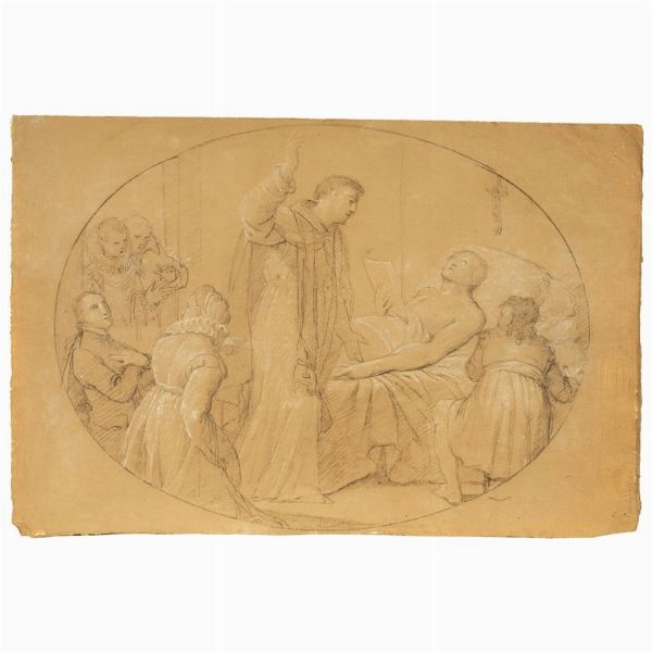 Artista romano, fine sec. XVIII / inzio sec. XIX  - Asta STAMPE E DISEGNI DAL XV AL XIX SECOLO - Associazione Nazionale - Case d'Asta italiane