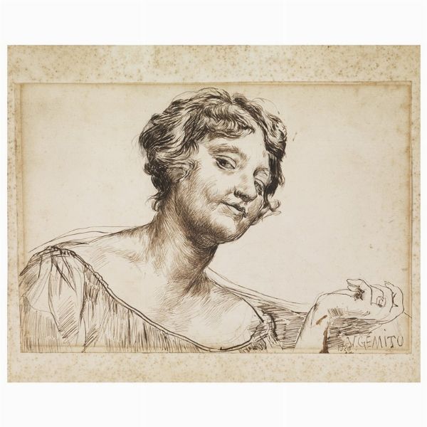 GEMITO VINCENZO : Vincenzo Gemito  - Asta STAMPE E DISEGNI DAL XV AL XIX SECOLO - Associazione Nazionale - Case d'Asta italiane