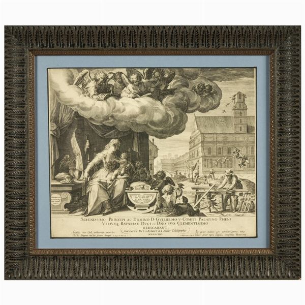 Johann Sadeler I da Friedrich Sustris  - Asta STAMPE E DISEGNI DAL XV AL XIX SECOLO - Associazione Nazionale - Case d'Asta italiane