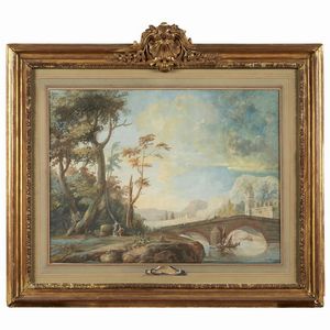 Scuola francese, sec. XVIII  - Asta STAMPE E DISEGNI DAL XV AL XIX SECOLO - Associazione Nazionale - Case d'Asta italiane
