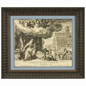 Johann Sadeler I da Friedrich Sustris  - Asta STAMPE E DISEGNI DAL XV AL XIX SECOLO - Associazione Nazionale - Case d'Asta italiane