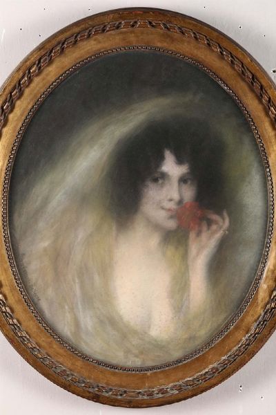 Ritratto femminile, 1910  - Asta Antiquariato - Associazione Nazionale - Case d'Asta italiane