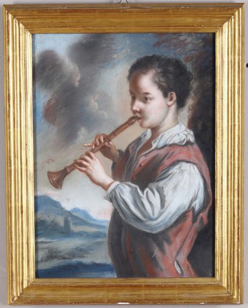 Giovinetto che suona il flauto  - Asta Antiquariato - Associazione Nazionale - Case d'Asta italiane