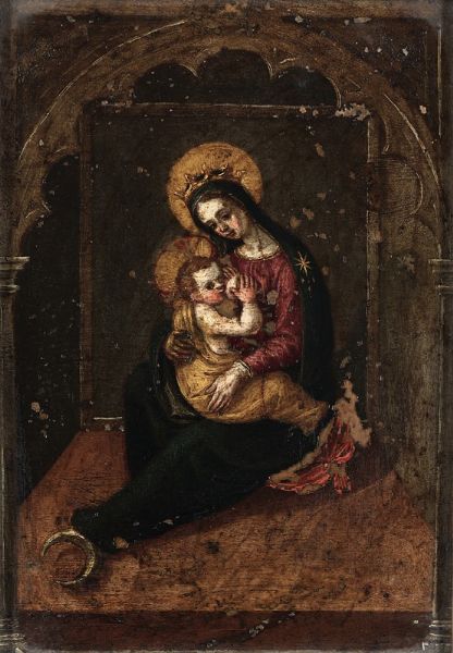 Madonna con Bambino  - Asta Antiquariato - Associazione Nazionale - Case d'Asta italiane