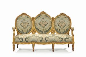 Salotto in stile Luigi XVI, XIX secolo  - Asta Antiquariato - Associazione Nazionale - Case d'Asta italiane