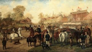 Herberte Edward Benjamin - An horse fair