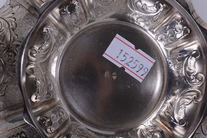 Servito da t in argento 800, XX secolo  - Asta Antiquariato - Associazione Nazionale - Case d'Asta italiane