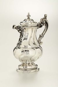 Caffettiera in argento, probabile Spagna o Hanau del XIX secolo  - Asta Antiquariato - Associazione Nazionale - Case d'Asta italiane