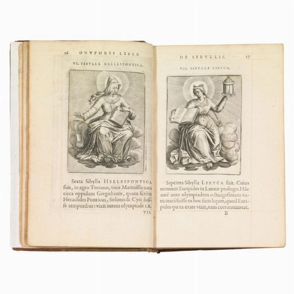 (Oracoli - Legatura - Illustrati 500)   OPSOPAEUS, Johannes - SCALIGER, Joseph Juste. Sibylliakoi kresmoi, hoc est Sybillina oracula. Parisijs, [Jacques Dupuy], 1599.  - Asta LIBRI, MANOSCRITTI E AUTOGRAFI - Associazione Nazionale - Case d'Asta italiane