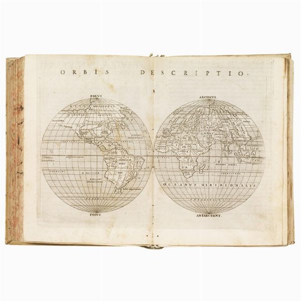 (Geografia - America - Illustrati 500)   PTOLEMAEUS, Claudius.   La geografia     …     nuouamente tradotta di greco in italiano, da Girolamo Ruscelli ... Et con nuoue & bellissime figure in istampe di rame, .... Con la carta da nauicare, & col modo d’intenderla, & d’adoperarla  . In Venetia, appresso Vincenzo Valgrisi, 1561.  - Asta LIBRI, MANOSCRITTI E AUTOGRAFI - Associazione Nazionale - Case d'Asta italiane
