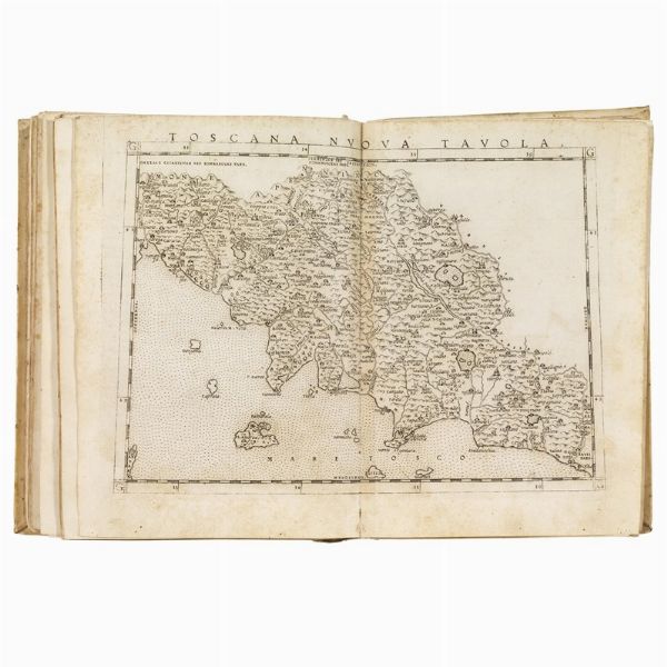 (Geografia - America - Illustrati 500)   PTOLEMAEUS, Claudius.   La geografia     …     nuouamente tradotta di greco in italiano, da Girolamo Ruscelli ... Et con nuoue & bellissime figure in istampe di rame, .... Con la carta da nauicare, & col modo d’intenderla, & d’adoperarla  . In Venetia, appresso Vincenzo Valgrisi, 1561.  - Asta LIBRI, MANOSCRITTI E AUTOGRAFI - Associazione Nazionale - Case d'Asta italiane