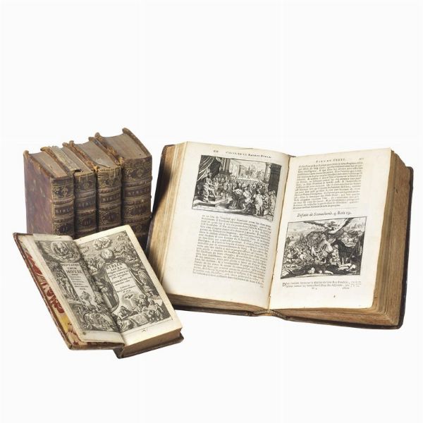 (Illustrati 600)   [BIBBIA]. Lotto di 2 testi religiosi seicenteschi (6 volumi):  - Asta LIBRI, MANOSCRITTI E AUTOGRAFI - Associazione Nazionale - Case d'Asta italiane