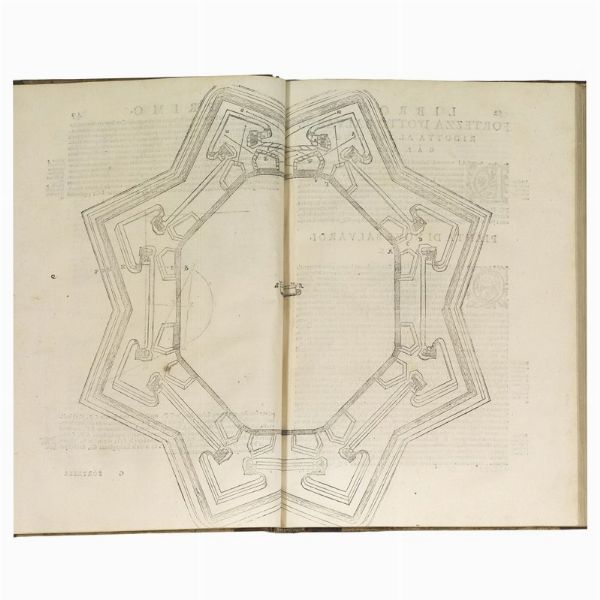 (Fortificazioni)   LORINI, Bonaiuto.   Le fortificationi nuovamente ristampate, corrette & ampliate con l’aggiunta del sesto libro.   In Venetia, Francesco Rampazetto, 1609.  - Asta LIBRI, MANOSCRITTI E AUTOGRAFI - Associazione Nazionale - Case d'Asta italiane